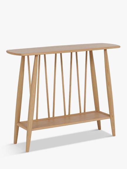 ercol for John Lewis Shalstone Console Table, Oak, Oak