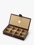 Aspinal of London Croc Leather Cufflinks Box