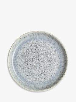 Denby Halo Speckle Stoneware Dinner Coupe Plates, Set of 4, 26cm, Grey - view 2, Grey