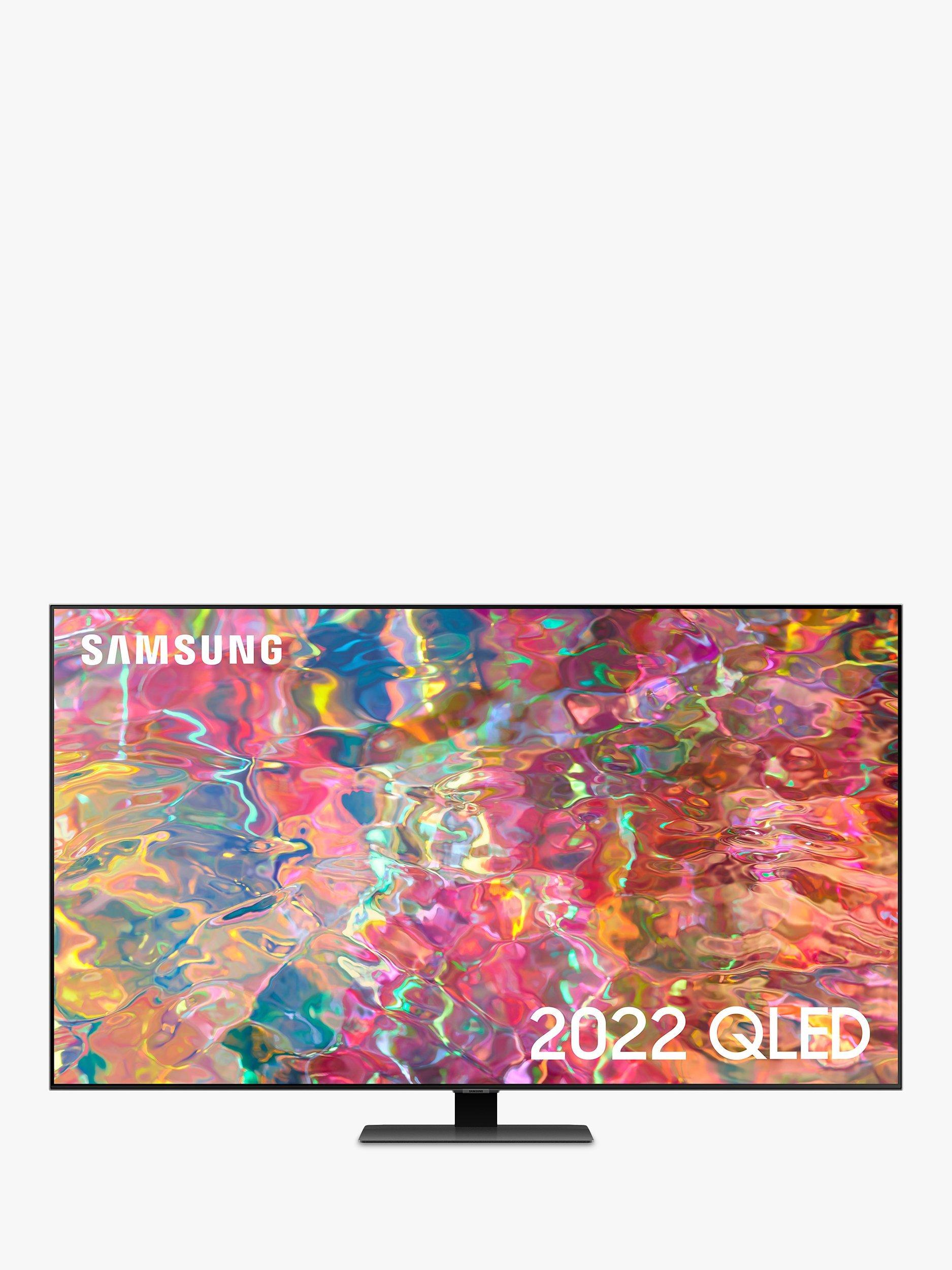 Samsung QE55Q80B (2022) QLED HDR 1500 4K Ultra HD Smart TV, 55 inch with TVPlus/Freesat HD & Dolby Atmos, Black