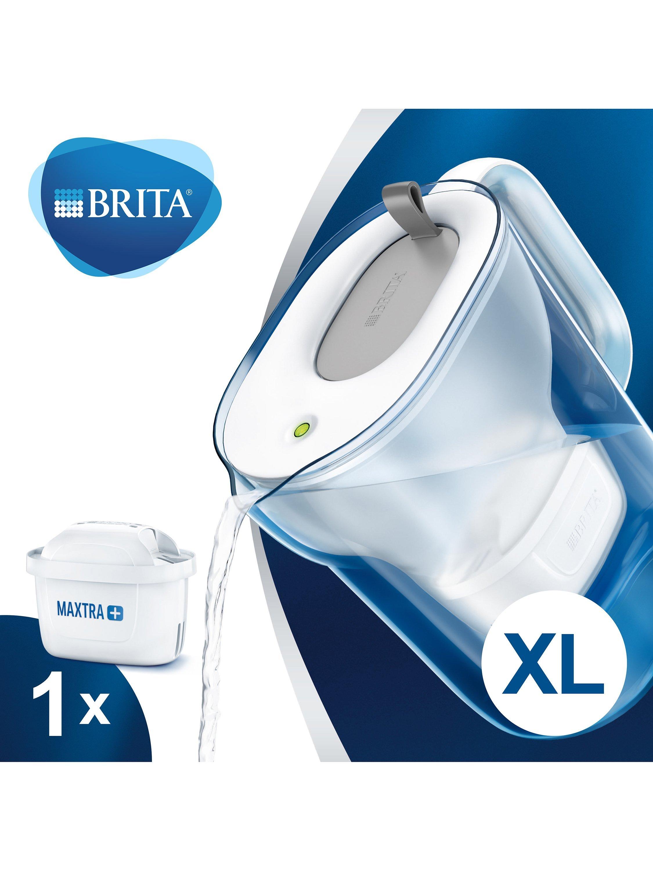 BRITA Maxtra+ Style XL Water Filter Jug, 3.6L, Clear/Grey