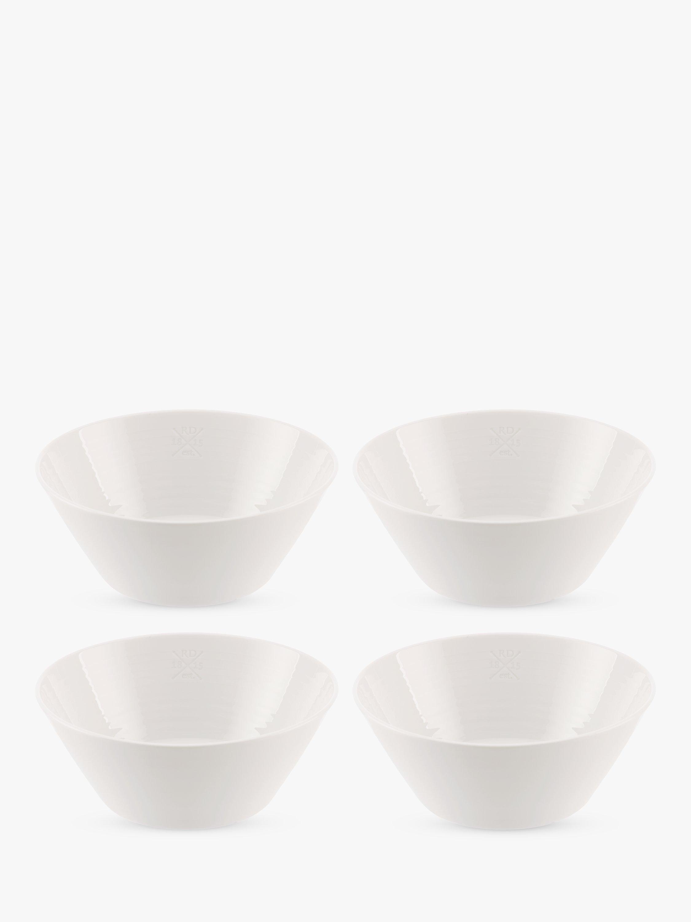 Royal Doulton 1815 Pure Porcelain Cereal Bowls, 16cm, Set of 4, White