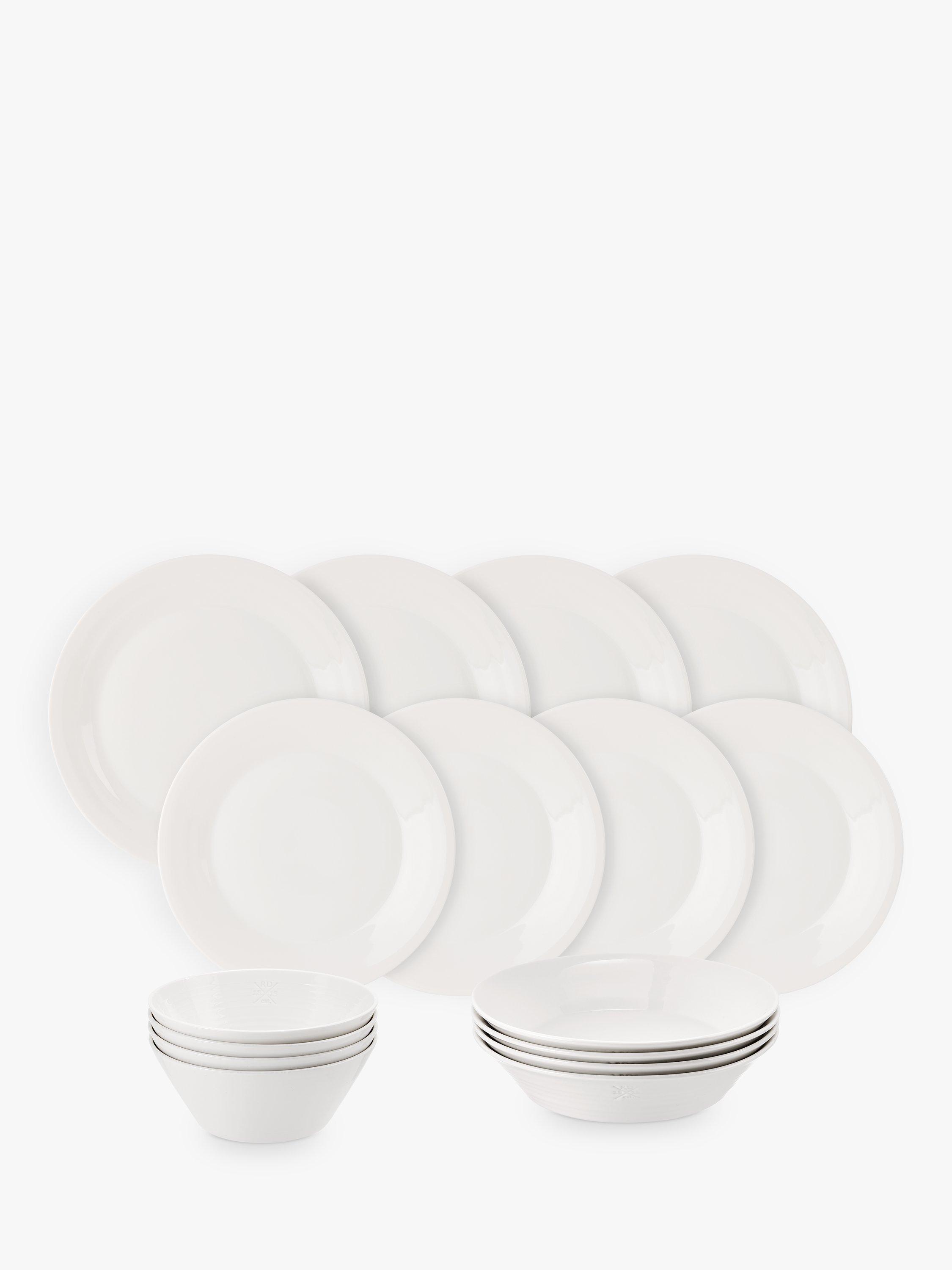 Royal Doulton 1815 Pure Porcelain Boxed Dinnerware Set, 16 Piece, White