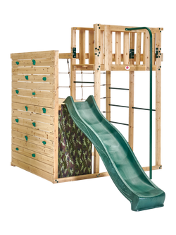 Plum Wooden Climbing Cube XL with Slide, Multi Multi