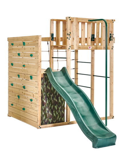 Plum Wooden Climbing Cube XL with Slide, Multi Multi