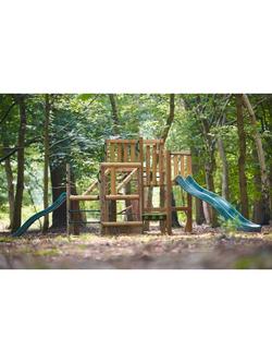 Plum Wooden Discovery Adventure Playcentre with Slides - view 2, Multi Multi