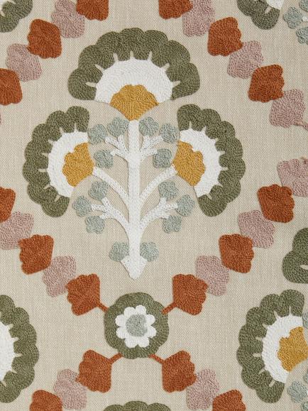 John Lewis Floral Trellis Made to Measure Curtains or Roman Blind, Putty, Putty