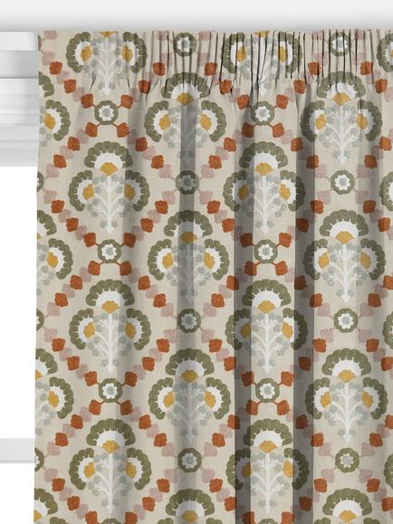 John Lewis Floral Trellis Made to Measure Curtains or Roman Blind, Putty - view 2, Putty