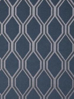 John Lewis Albany Made to Measure Curtains or Roman Blind, Navy, Navy