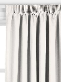 John Lewis ANYDAY Arlo Made to Measure Curtains or Roman Blind, Lily White - view 2, Lily White