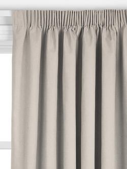 John Lewis ANYDAY Arlo Made to Measure Curtains or Roman Blind, Putty - view 2, Putty