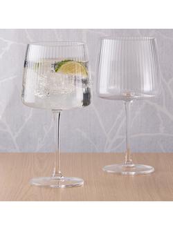 Anton Studio Designs Empire Gin Glasses, Set of 2, 700ml - view 2, Clear