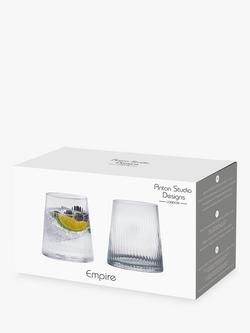 Anton Studio Designs Empire Tumblers, Set of 2, 400ml - view 2, Clear