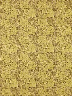 Morris & Co. Ben Pentreath Marigold Made to Measure Curtains or Roman Blind, Summer Yellow/Chocolate, Summer Yellow/Choc