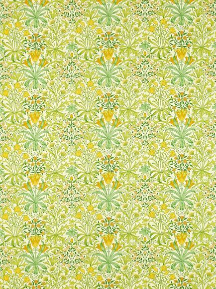 Morris & Co. Ben Pentreath Woodland Weeds Made to Measure Curtains or Roman Blind, Sap Green, Sap Green