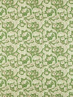 Morris & Co. Ben Pentreath Bachelors Button Made to Measure Curtains or Roman Blind, Leaf Green/Sky, Leaf Green/Sky
