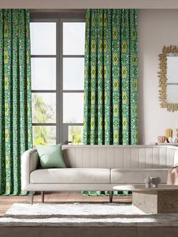 Harlequin Ixora Furnishing Fabric - view 2, Emerald/Palm/Chartreuse