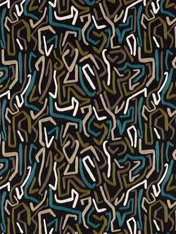 Harlequin Synchronic Furnishing Fabric, Black Earth/Beached