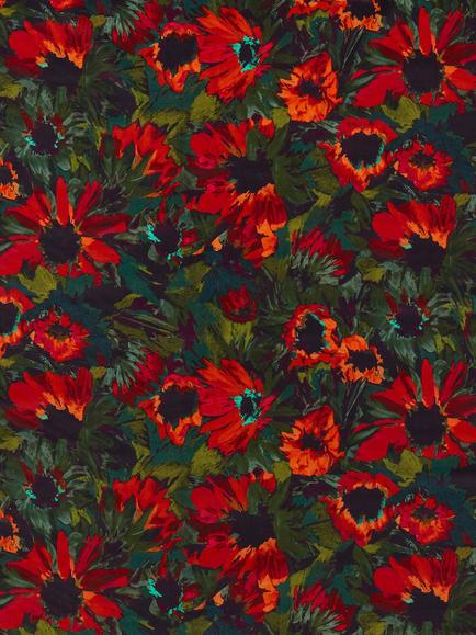 Harlequin Helianthus Furnishing Fabric, Vermillion/Harissa