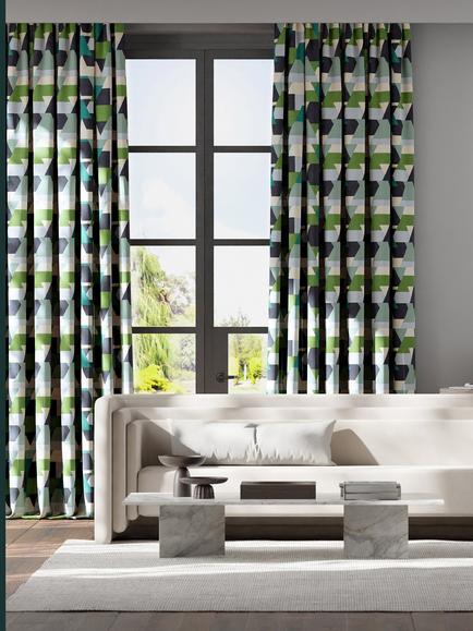 Harlequin Popova Furnishing Fabric - view 2, Amazonia/Sea Glass