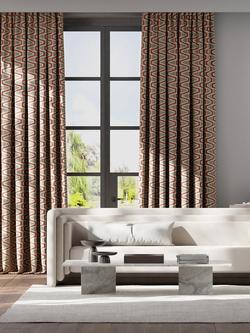 Harlequin Perception Furnishing Fabric - view 2, Brazilian Rosewood, Shiitake