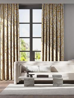 Harlequin Melodic Furnishing Fabric - view 2, French Ochre/Paper