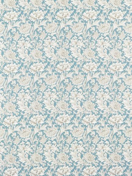 Morris & Co. Chrysanthemum Toile Furnishing Fabric, Slate