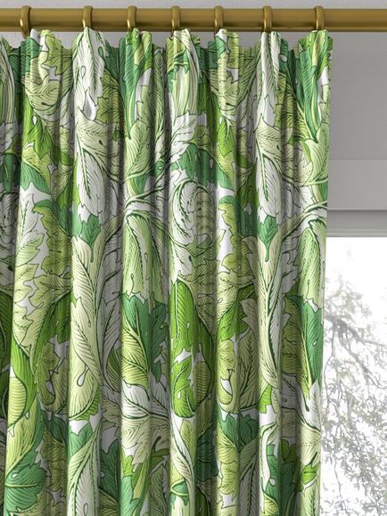 Morris & Co. Acanthus Made to Measure Curtains or Roman Blind, Leaf Green - view 2, Leaf Green