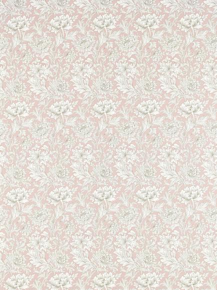 Morris & Co. Chrysanthemum Toile Furnishing Fabric, Cochineal Pink