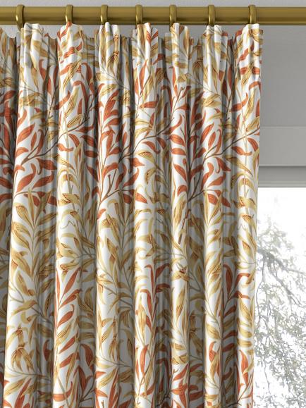 Morris & Co. Willow Boughs Made to Measure Curtains or Roman Blind, Russet/Ochre - view 2, Russet/Ochre