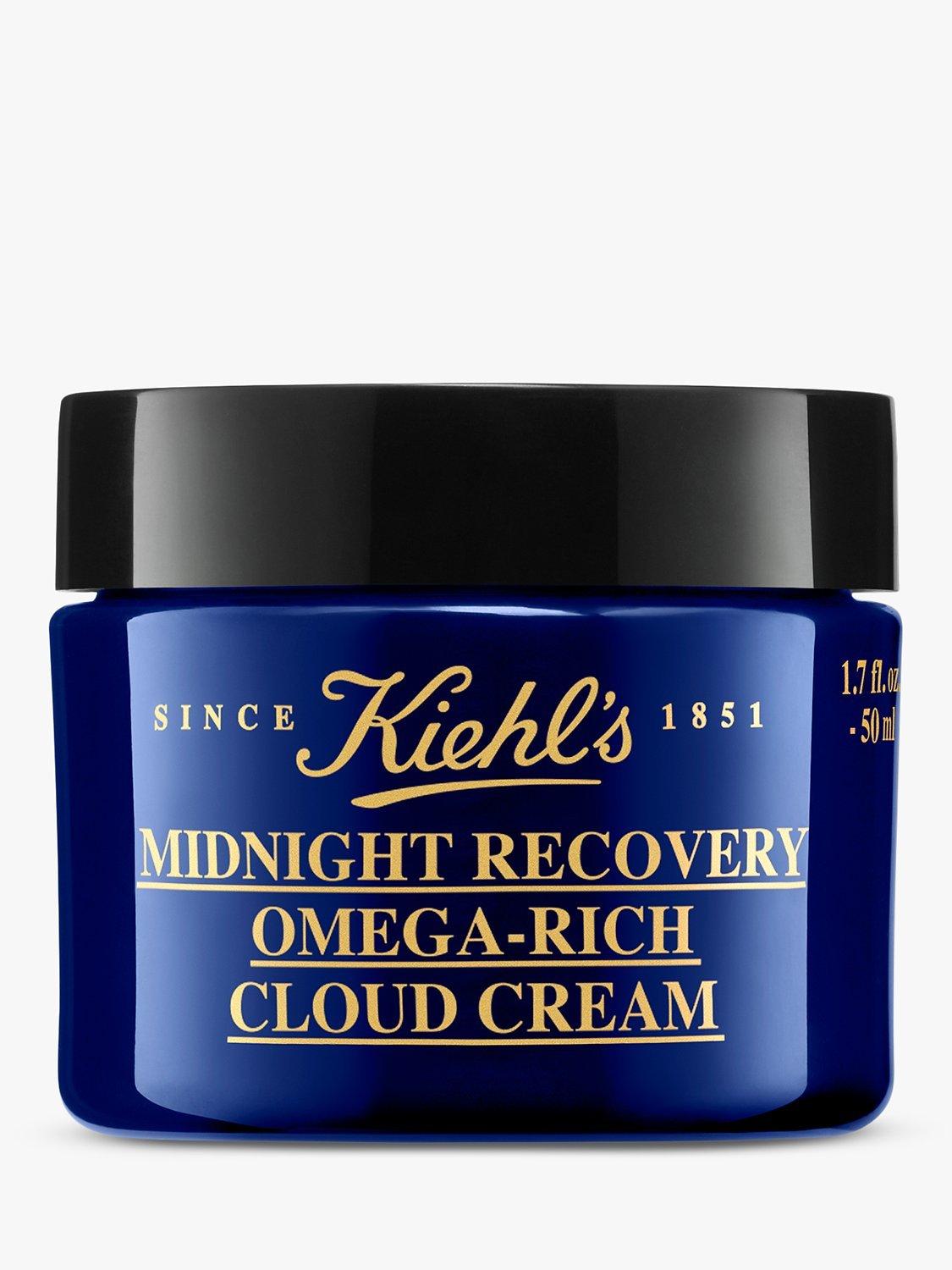 Product image 1 of 4, which shows Kiehl's Midnight Recovery Omega Rich Cloud Cream, 50ml