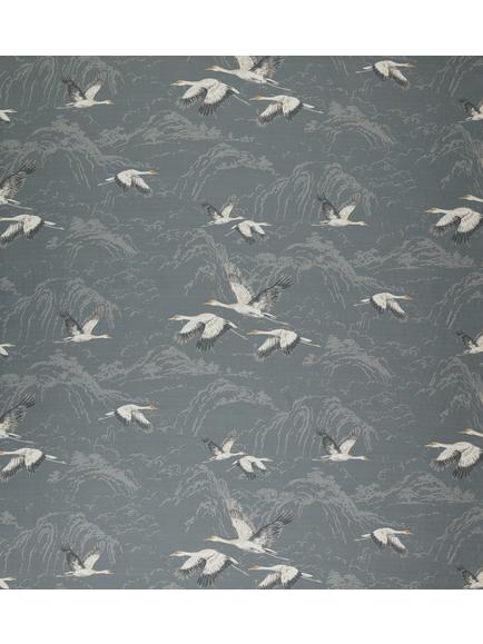 Laura Ashley Animalia Furnishing Fabric, Steel