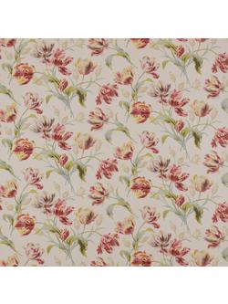 Laura Ashley Gosford Meadow Furnishing Fabric, Cranberry