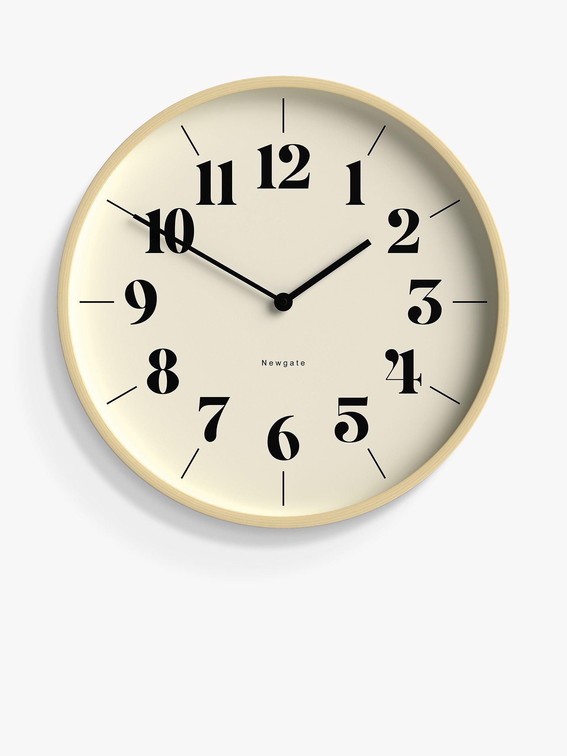 Newgate Clocks Hopscotch Quartz Wall Clock, 40cm, Brown