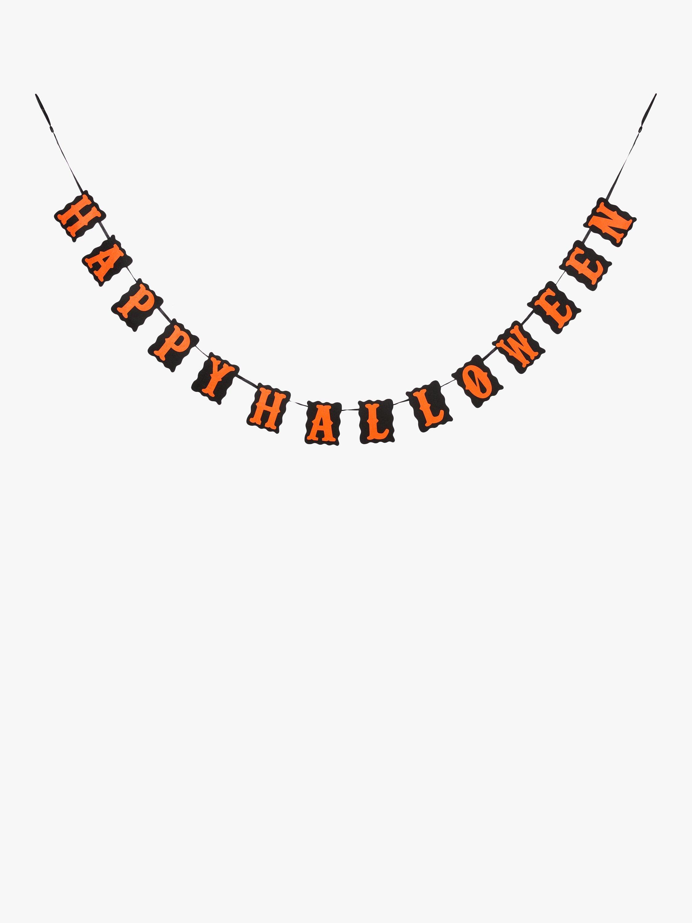 John Lewis Felt Happy Halloween Banner