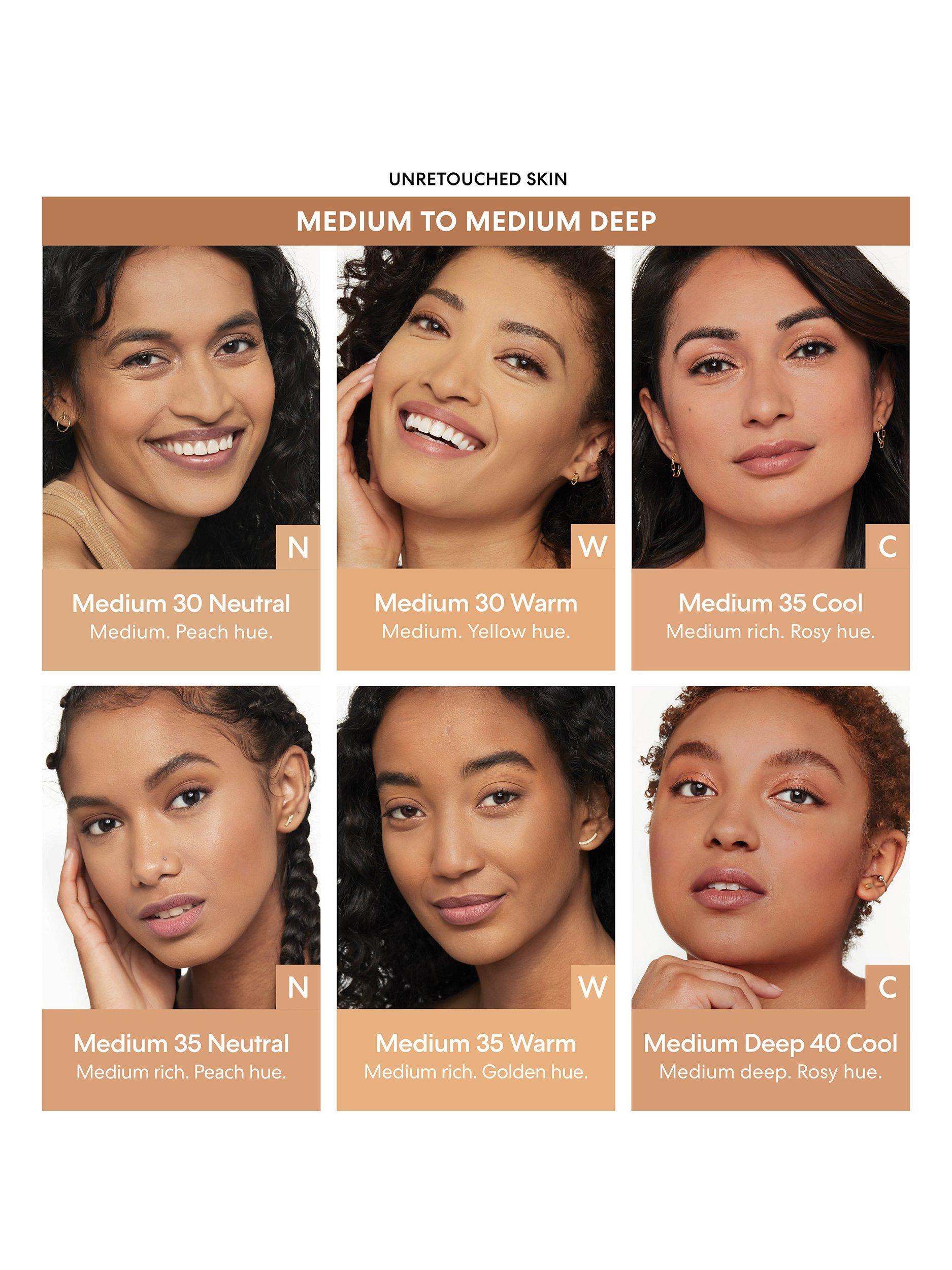 Product image 5 of 8, which shows bareMinerals BAREPRO™ 16HR Skin-Perfecting Powder Foundation, Medium Deep 40 Cool