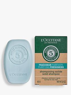 L'OCCITANE Purifying Freshness Solid Shampoo, 60g, 