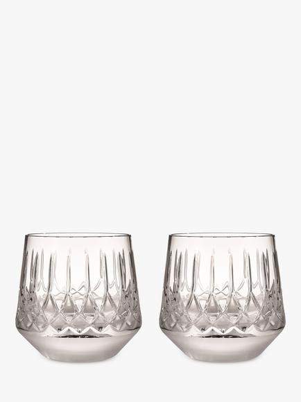 Waterford Crystal Lismore Arcus Cut Glass Tumbler, Set of 2, 340ml, Clear, Clear