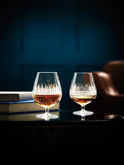 Waterford Crystal Lismore Diamond Cut Glass Brandy Balloon Glass, Set of 2, 510ml, Clear - view 2, Clear