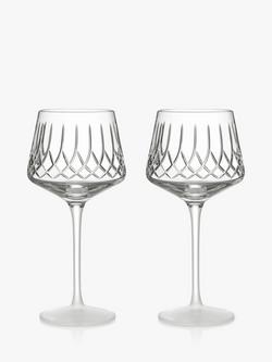 Waterford Crystal Lismore Arcus Cut Glass Universal Wine Glass, Set of 2, 420ml, Clear, Clear