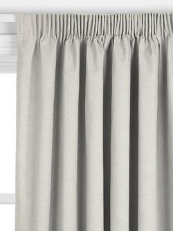 John Lewis Cotton Linen Slub Made to Measure Curtains or Roman Blind, Oyster - view 2, Oyster