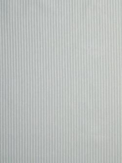 John Lewis Cotton Herringbone Stripe Made to Measure Curtains or Roman Blind, Blue Grey, Blue Grey