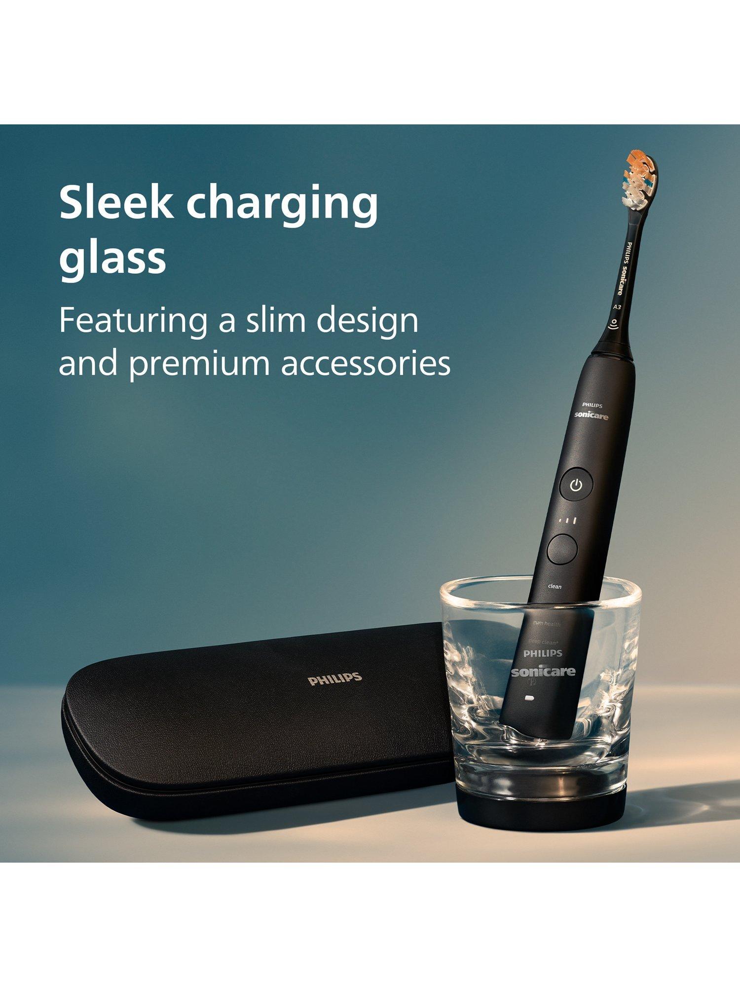 Product image 8 of 10, which shows Philips Sonicare DiamondClean Smart 9400 Electric Toothbrush with Charging Case, Black