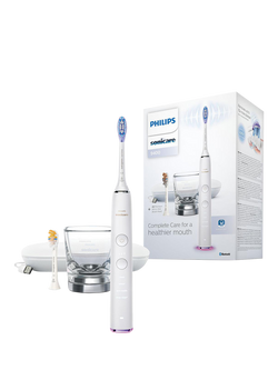 Philips Sonicare DiamondClean Smart 9400 Electric Toothbrush with Charging Case, White