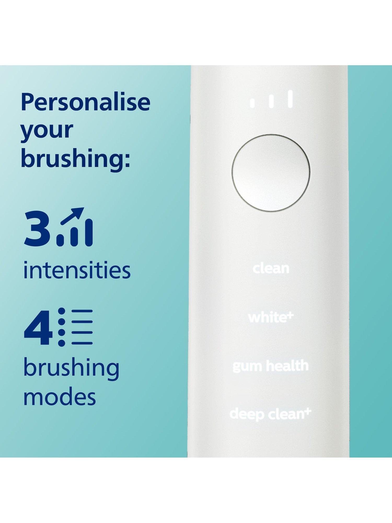 Product image 4 of 6, which shows Philips Sonicare DiamondClean Smart 9400 Electric Toothbrush with Charging Case, White