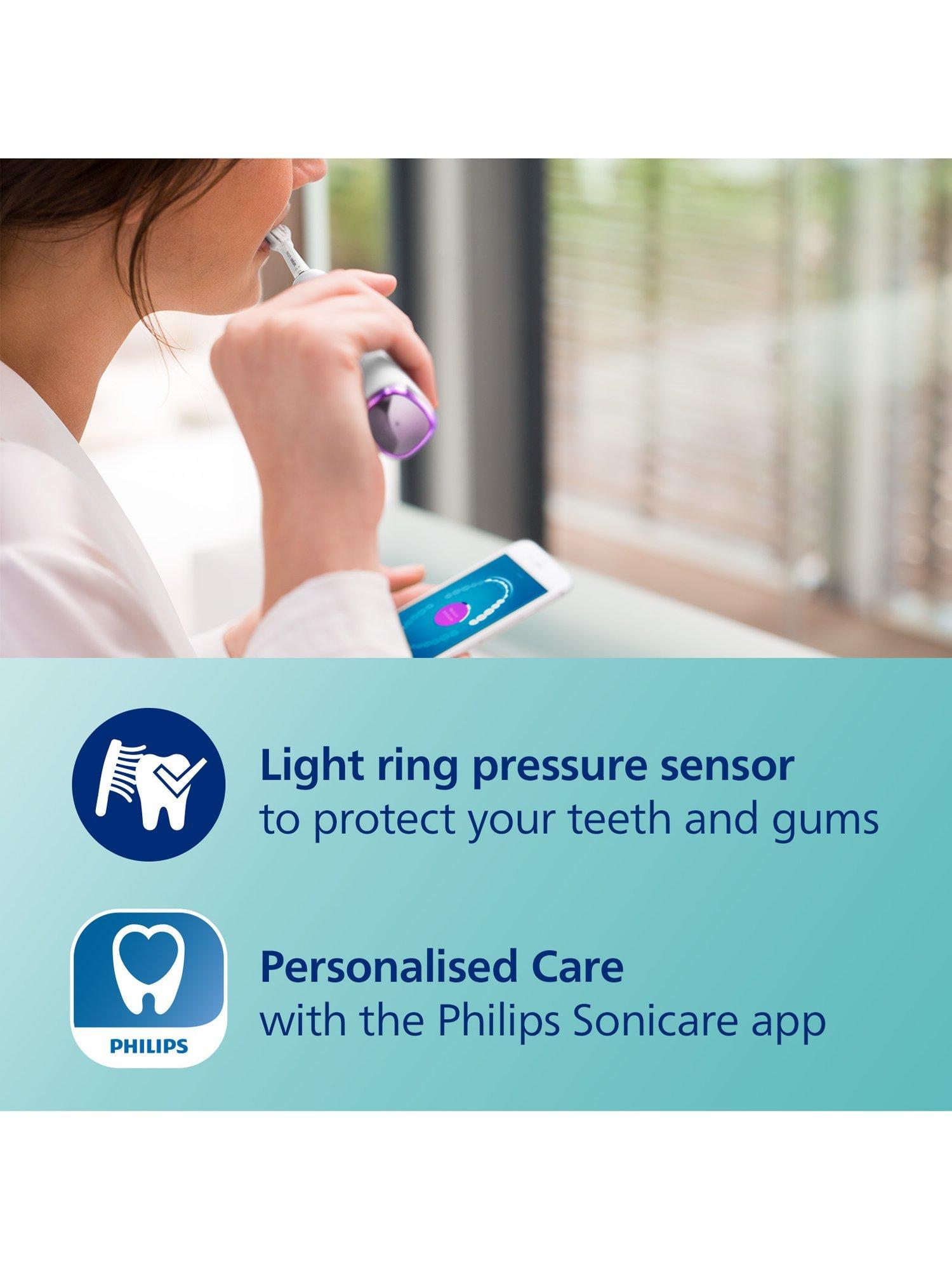 Product image 6 of 6, which shows Philips Sonicare DiamondClean Smart 9400 Electric Toothbrush with Charging Case, White