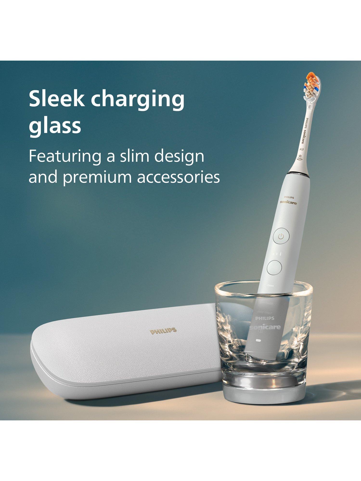 Product image 8 of 10, which shows Philips Sonicare DiamondClean Smart 9400 Electric Toothbrush with Charging Case, White