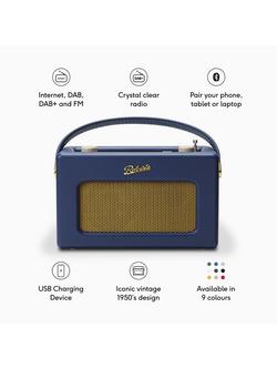 Roberts Revival iStream 3L DAB+/FM Internet Smart Radio with Bluetooth - view 2, Midnight Blue