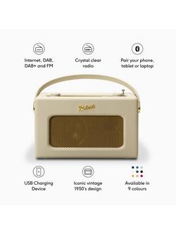 Roberts Revival iStream 3L DAB+/FM Internet Smart Radio with Bluetooth - view 2, Pastel Cream