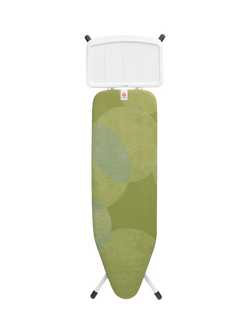 Brabantia Ironing Board B, 124 x 38cm, Solid Steam Unit Holder - Calm Rustle, Calm Rustle